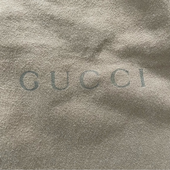 Gucci Princy Hobo Purse Brown Leather Trim with Dust Bag AUTHENTIC - Picture 8 of 11